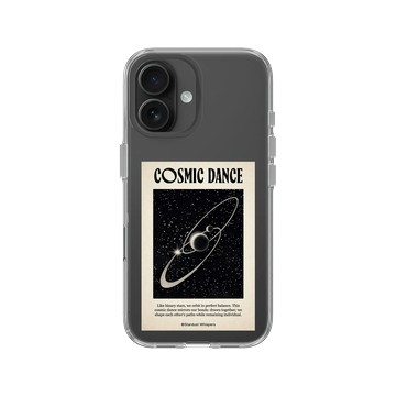 iPhone 16 Clear Case（相機按鈕） 透明 - Valentine's Day Collection - 雙星系統：星際共舞