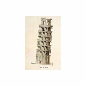 義大利 IFI 明信片 比薩斜塔