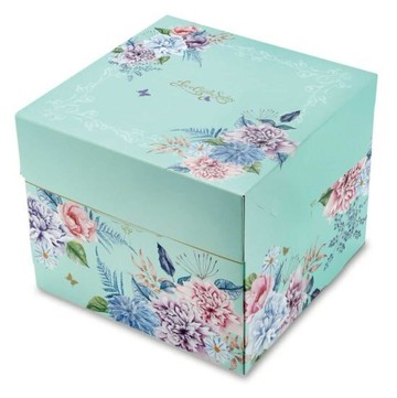 【基本量100個】愛在春天６號藍色.一體式盒/F061A