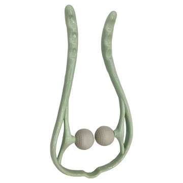 MOCODO 伴佳家 肩頸紓壓按摩球 頸椎/小腿/大腿/脊椎/腰部按摩 尺寸34x17.5x4cm  綠色  1支