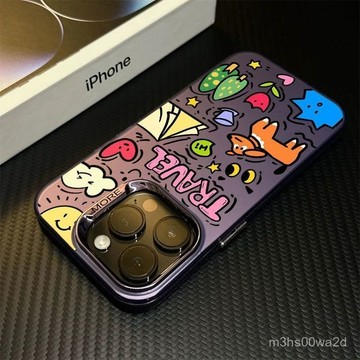 卡通露營小狗 防摔 適用蘋果iphonexs 78p i11 i12 13 14 15 16promax手機殼