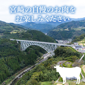 宮崎牛肩ローススライスと宮崎県産黒毛和牛小間切れ(合計400g)