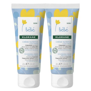 KLORANE bebe蔻蘿蘭寶寶  金盞花修護舒緩霜40ml(2入特惠)