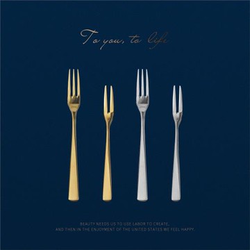 精致水果叉套裝創意可愛304不銹鋼歐式小奢華蛋糕甜品點心小叉子