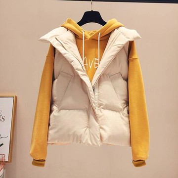 羽絨棉馬甲女2025秋冬新款韓版潮寬松短款學院風立領馬夾背心外套