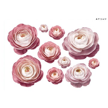 【10月新品4】20-22-0142 裁切紙・拼貼素材 陸蓮花