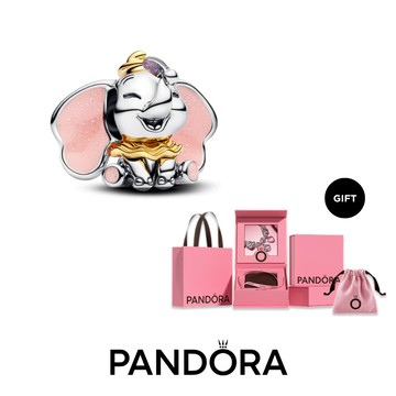 【Pandora官方直營】迪士尼小飛象造型串飾-品牌禮盒限定包裝