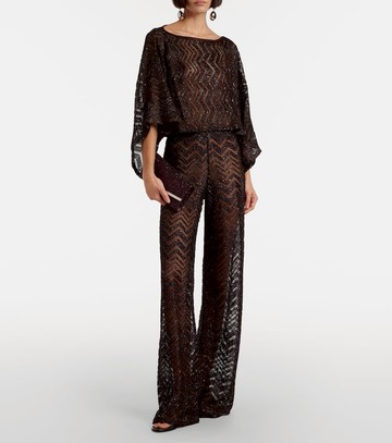 Missoni Open-knit wide-leg pants