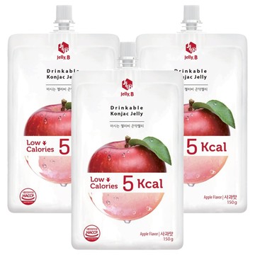 Jelly.B 低卡蒟蒻果凍 蘋果味  150g  3包