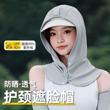臺灣出🔥高爾夫防曬面罩女透氣圍脖戶外冰絲臉罩護頸男帽簾球童保齡球頭巾