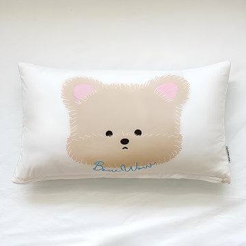 shez Home 防塵微纖 兒童 枕頭 + 枕芯  米色小狗 白色  30 x 50cm