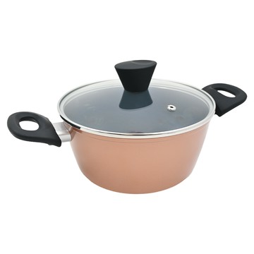 LocknLock 樂扣樂扣 IH雙耳湯鍋  20cm  玫瑰金  1個