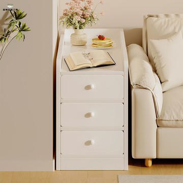 免運 家用臥室 床頭櫃 實木床頭小型30公分床邊極窄夾縫20CM窄邊置物櫃子wj8011