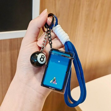 🔥臺灣熱賣⚡️檯球主題鑰匙扣掛件創意臺桌球包掛裝飾禮品男女包包掛飾小禮物品🎉