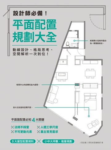 【電子書】設計師必備！平面配置規劃大全：動線設計、格局思考、空間解析一次到位！