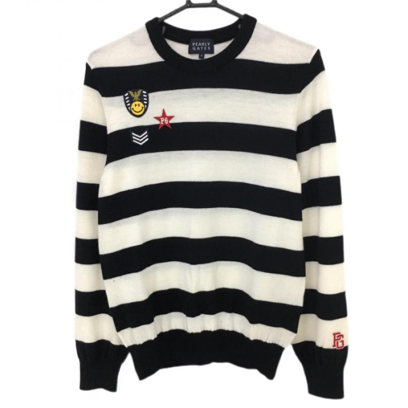Pearlygates パーリーゲイツ　ニコちゃん　ニット　セーター　ゴルフ　M PEARLY GATES パーリーゲイツ 30周年 ニットセーター ニコちゃん