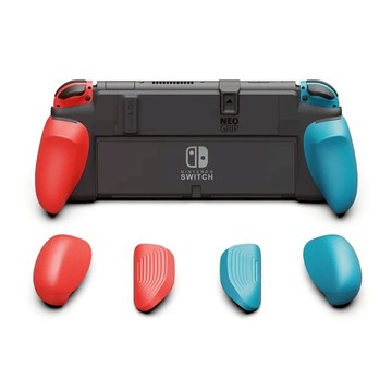 【日本代購】頭骨與Co. NeoGrip 配備可更換的人體工學握把保護殼，適用於 Nintendo Switch OLED 和普通 Switch