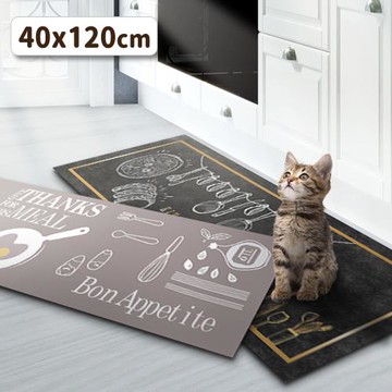 JOJOGO抗菌除臭硅藻土吸水防油軟墊 40x120cm (防滑地墊/抗菌除臭黑科/天然硅藻土)