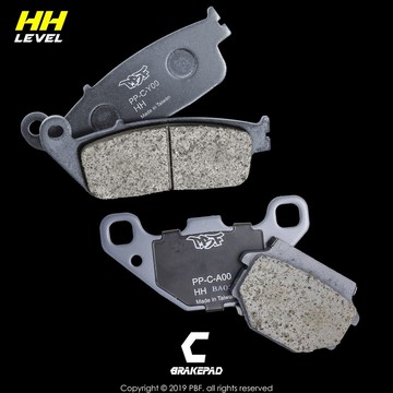 PBF暴力虎 |  C版 A00+Y00 陶瓷複合材 來令片 煞車皮 套裝組 前+後  適用 AI-01(前雙活塞版本)