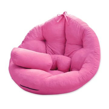 【班尼斯】‧超級無敵大-Mushroom日風蘑菇懶骨頭沙發-桃子紅