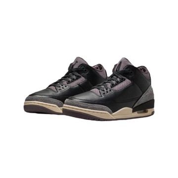 NIKE W Air Jordan 3 x A Ma Maniére 麂皮 黑紫 休閒鞋 女鞋 FZ4811-001