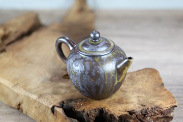 【送禮好物】210ml 天然落灰 柴燒茶壺 鶯歌名家葉敏祥手作