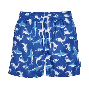 Playshoes 抗UV防曬速乾男童海灘褲-鯊魚  舒適透氣，夏日海灘必備  122/128  1入