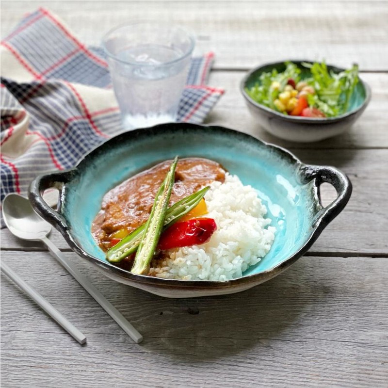 イケダ　カレー皿10枚　EBMリモージュ　スプーン12本セットステンレス18-8 イケダ カレー皿10枚 EBMリモージュ スプーン12本セットステンレス18-8