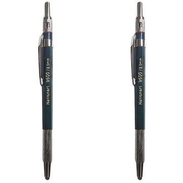 Nationart 工程筆 自動滑落 I9500 綠桿  2mm  2支