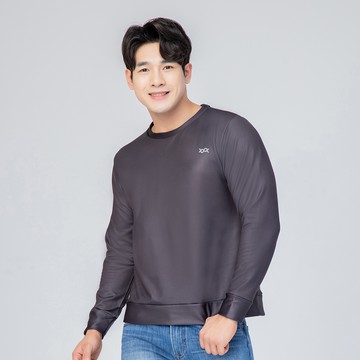 【WIWI】MIT素色刷毛極暖短版大學T(經典黑 男M-4XL)0.82遠紅外線 迅速升溫 加倍刷毛 3效熱感 輕薄顯瘦