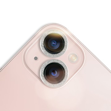 Timo iPhone 14 Pro /14 Pro Max 鏡頭專用 星塵閃鑽 玻璃鏡頭保護貼膜-銀鑽