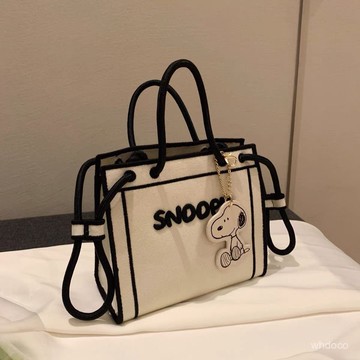 👜 卿選好物 👜南風史努比聯名款手提帆布包包女夏季百搭2025新款潮託特包斜挎包