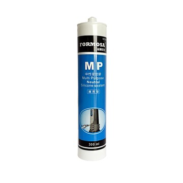 矽利康/矽利康槍 【穩妥五金】FORMOSA MP中性密封膠 矽利康 300ml(通用型)半透明 (25入/箱購) 附膠嘴 silicone