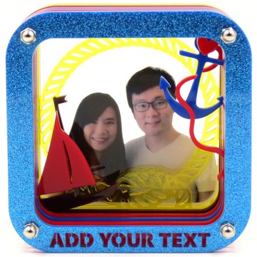 客製化立體砌圖相架 - 海岸主題 x 個人化