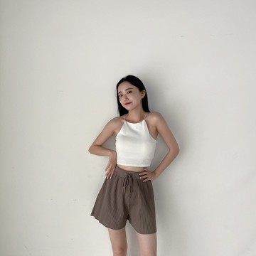 【Aa.chic出清5折起】鬆緊坑條針織短褲(四色).女裝/下身/鬆緊/坑條/針織/短褲【C278861】