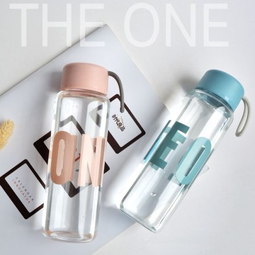 創意玻璃杯便攜男女學生情侶韓版水杯潮流小清新ins漸變隨手杯子