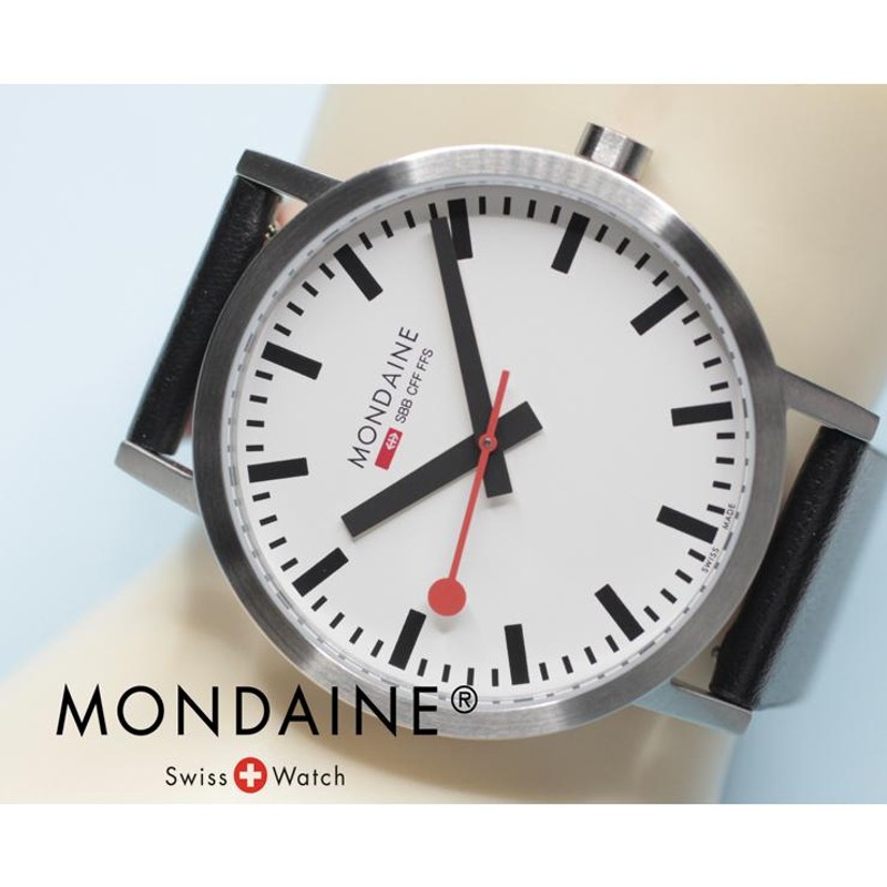 モンディーン MONDAINE 腕時計 クラシック 40ミリモデル スイス鉄道