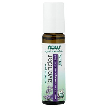 NOW Foods, 有機精油，薰衣花草味走珠，1/3 液量盎司（10 毫升）