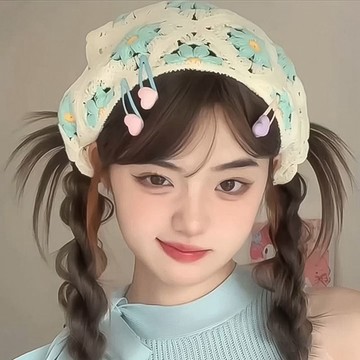✨桃園出貨✨【極速退款】頭巾女2024夏季新款時尚田園風三角巾小清新復古百搭