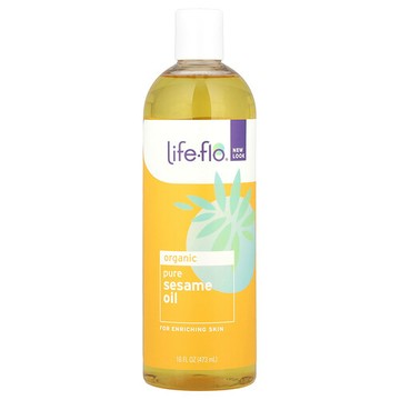 Life-flo, 純芝麻油，護膚品，16液盎司（473毫升）