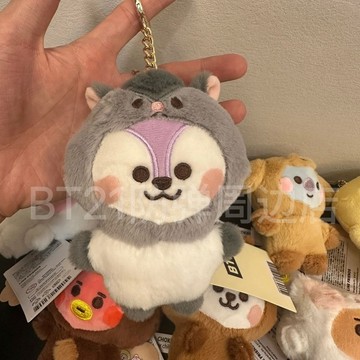 ⭐韓國代購正版預售⭐BT21動物系列掛件玩偶bts防彈少年團包掛原廠尾單掛件公仔禮物新