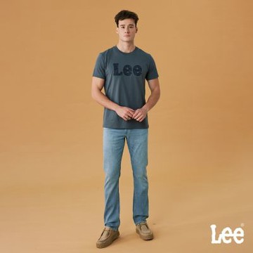 Lee 男款 726 涼感 標準中腰直筒牛仔褲 JADE::AIR系列 中淺藍洗水