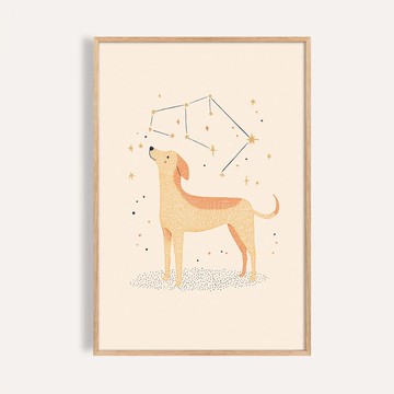 天狼星的願望 Starry Canis / 童話系列動物星座插畫