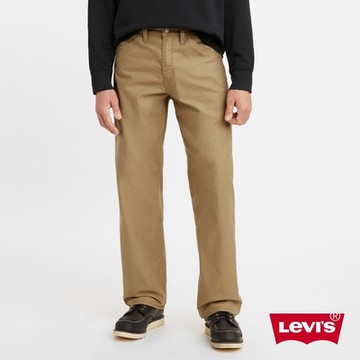 Levis 男款  中低腰修身直筒卡其工裝褲 / 彈力布料 /耐磨