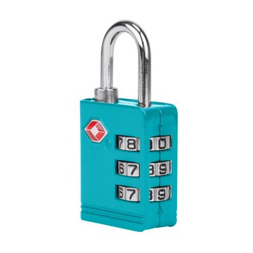 [TRAVELON]TSA三碼防盜密碼鎖(湖水藍)