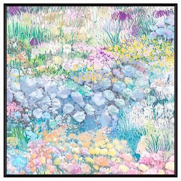 BOLUO GALLERY 菠蘿選畫所 馥郁仙境I 掛畫 BFFD6612B  60 x 60cm  黑色