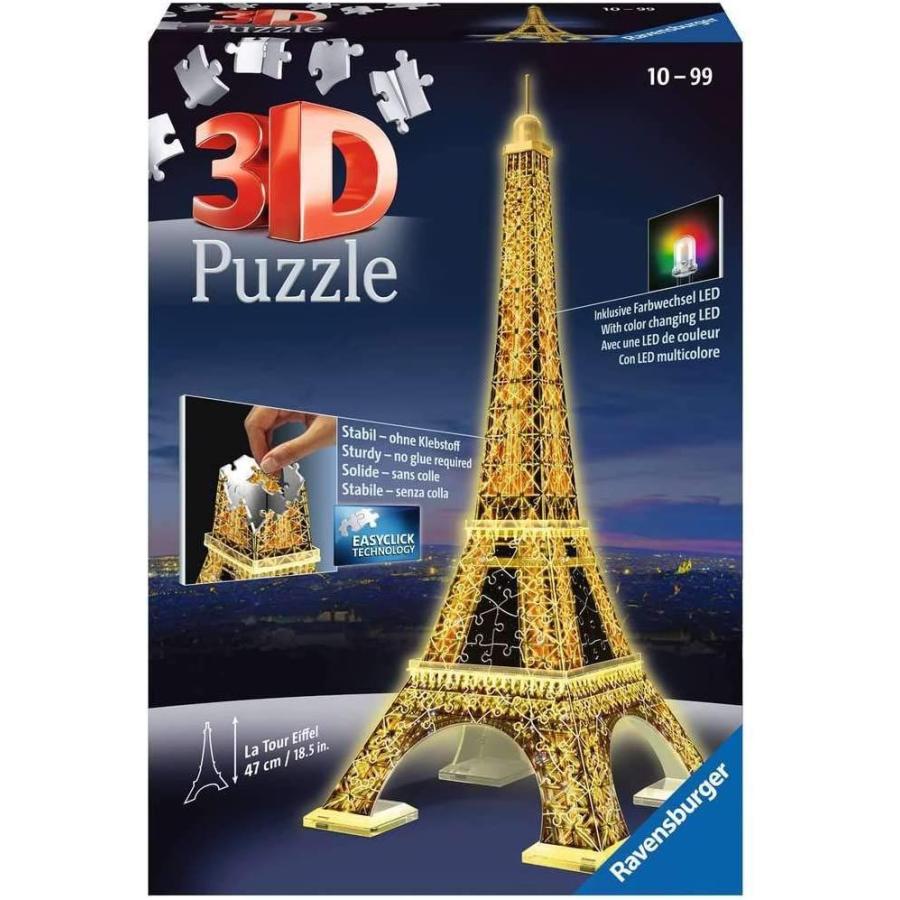 Ravensburger ラベンスバーガー 3Dパズル エッフェル塔 ナイト