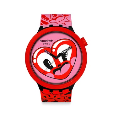 Swatch BIG BOLD系列手錶 HATTIE S HEART (47mm) 男錶 女錶 手錶 瑞士錶 錶