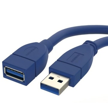 【出清品】70-2_POLYWELL 寶利威爾 USB3.0 A公 To A母高速延長線 藍色, PW15-W45-Q0