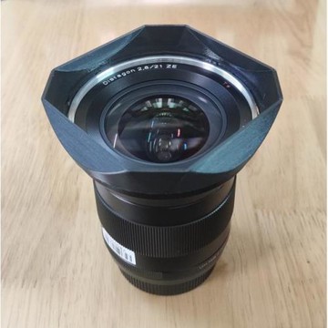 自制適用于蔡司 CARL ZEISS DISTAGONG 2.8/21 ZE 鏡頭方形遮光罩